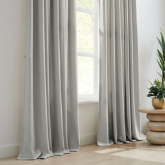 Custom Linen Texture Blackout Curtains