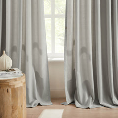 Custom Linen Texture Blackout Curtains