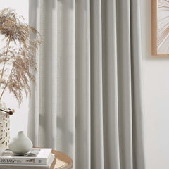 Custom Linen Texture Blackout Curtains
