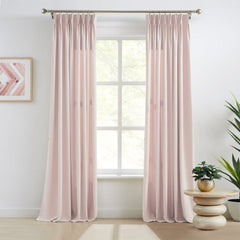 Custom Linen Texture Blackout Curtains