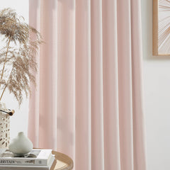 Custom Linen Texture Blackout Curtains