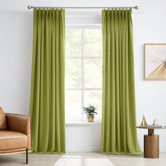 Custom Linen Texture Blackout Curtains