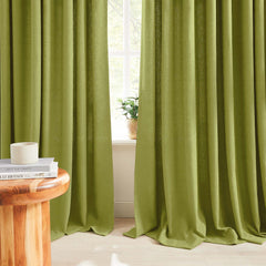 Custom Linen Texture Blackout Curtains