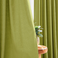 Custom Linen Texture Blackout Curtains