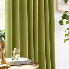 Custom Linen Texture Blackout Curtains