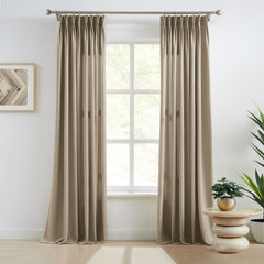 Custom Linen Texture Blackout Curtains