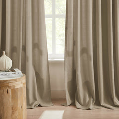 Custom Linen Texture Blackout Curtains