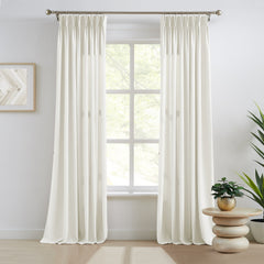 Custom Linen Texture Blackout Curtains