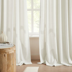 Custom Linen Texture Blackout Curtains