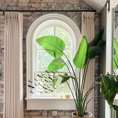 Custom Linen Texture Blackout Curtains