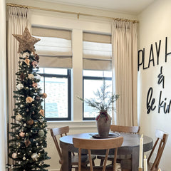 Custom Linen Texture Blackout Curtains