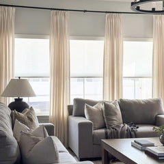 Custom Linen Texture Custom Roller Shades| Custom Size Blackout/Thermal