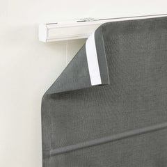 DRAPERYUSA-Custom Semi-Blackout Linen Roman Shades