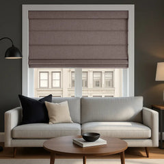 100% Blackout Roman Blinds Custom - Zero Light Penetration