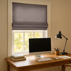 100% Blackout Custom Roman Shades- Cordless Safety Design