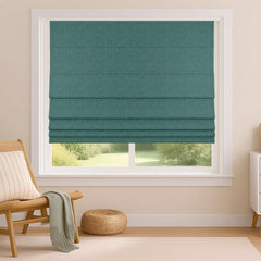 Custom 100% Blackout Roman Curtains - Sleep Enhancement