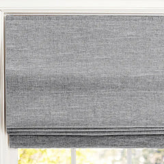 Custom 100% Blackout Textured Roman Shades
