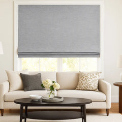 Custom 100% Blackout Textured Roman Shades