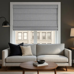 100% Blackout Roman Blinds Custom - Zero Light Penetration