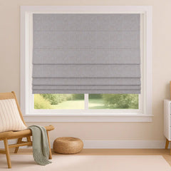 Custom 100% Blackout Roman Curtains - Sleep Enhancement