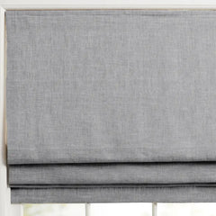 100% Blackout Custom Roman Shades- Cordless Safety Design
