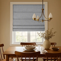 100% Blackout Custom Roman Shades- Complete Light Blocking