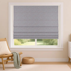 Custom 100% Blackout Roman Curtains - Sleep Enhancement