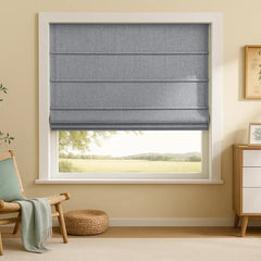 Custom 100% Blackout Cordless Roman Shades
