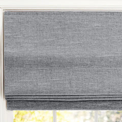 Custom 100% Blackout Textured Roman Shades