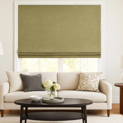Custom 100% Blackout Textured Roman Shades