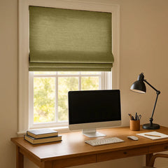 100% Blackout Custom Roman Shades- Cordless Safety Design