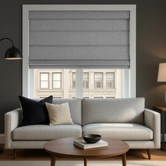 100% Blackout Roman Blinds Custom - Zero Light Penetration