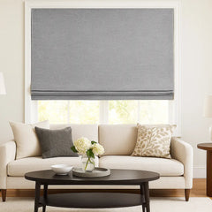 Custom 100% Blackout Textured Roman Shades