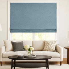 Custom 100% Blackout Textured Roman Shades