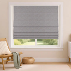 Custom 100% Blackout Roman Curtains - Sleep Enhancement