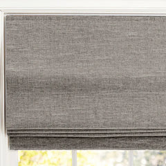 Custom 100% Blackout Textured Roman Shades