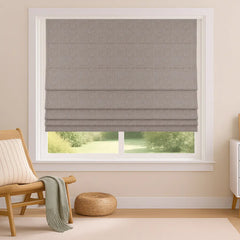 Custom 100% Blackout Roman Curtains - Sleep Enhancement