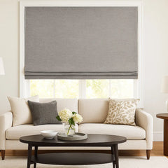 Custom 100% Blackout Textured Roman Shades