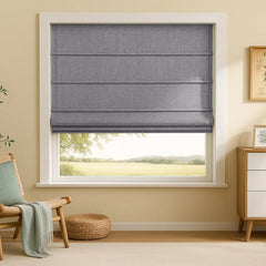 Custom 100% Blackout Cordless Roman Shades