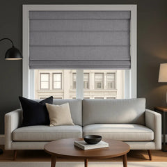 100% Blackout Roman Blinds Custom - Zero Light Penetration