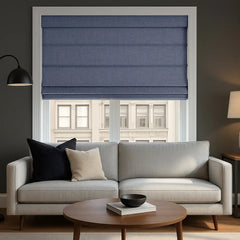 100% Blackout Roman Blinds Custom - Zero Light Penetration