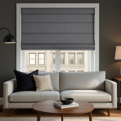 100% Blackout Roman Blinds Custom - Zero Light Penetration