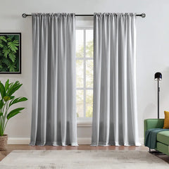 Custom NanoBamboo Linen 100%  Blocakout Shades