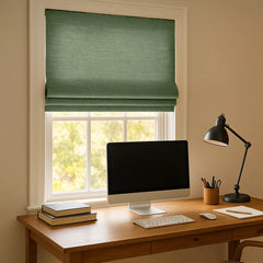 100% Blackout Custom Roman Shades- Cordless Safety Design