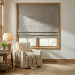 Custom 100% Blackout Textured Roman Shades