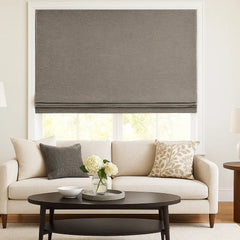 Custom 100% Blackout Textured Roman Shades