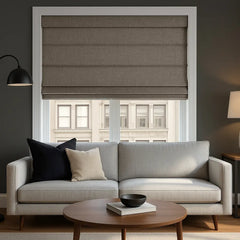 100% Blackout Roman Blinds Custom - Zero Light Penetration