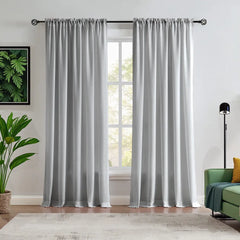 Custom NanoBamboo Linen 100%  Blocakout Shades