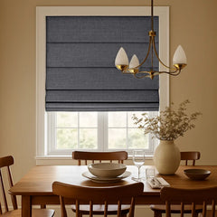 100% Blackout Custom Roman Shades- Complete Light Blocking