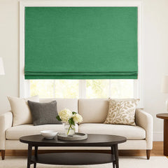 Custom 100% Blackout Textured Roman Shades